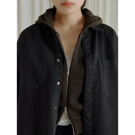 【NOKCHA original】mannish denim shirt jacket/2colors(unisex)_no0543