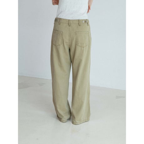 《予約販売》waist accent cotton wide pants/3colors_np1289