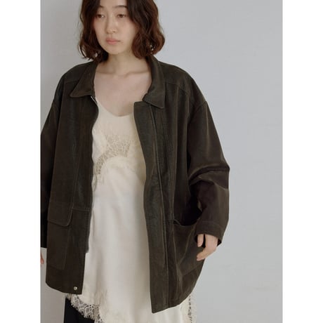 《予約販売》suède like mannish jacket/2colors_no0545