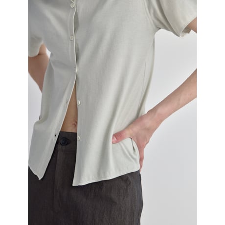【NOKCHA original】cover stitch shirt like tops/2colors_nt2603