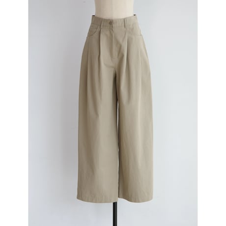 《予約販売》two tuck cotton wide pants/2colors_np1293