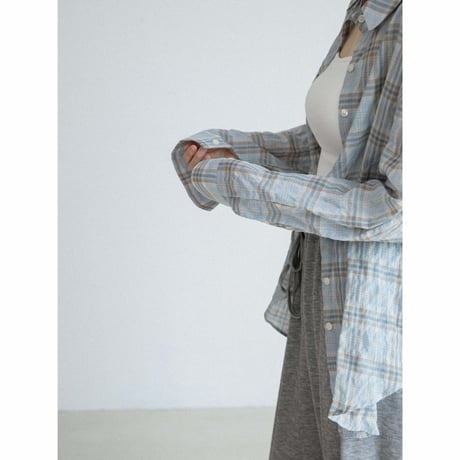 《予約販売》accent check mannish shirt/2colors_nb0420