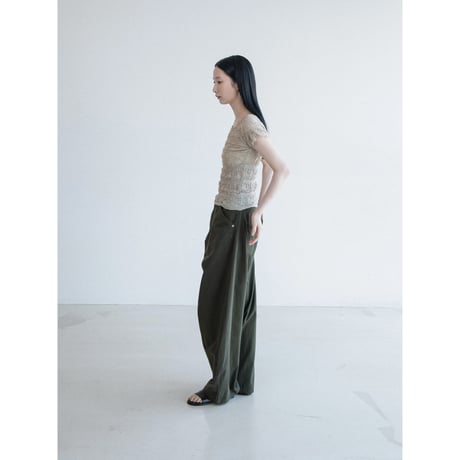 《予約販売》jacquard accent stretch tops/2colors_nt2649