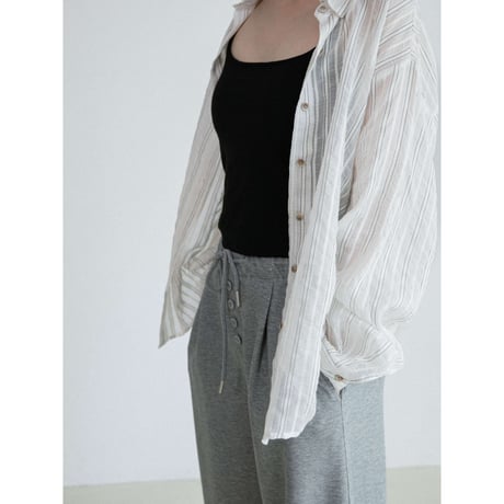 《予約販売》handsome stripe sheer shirt_nb0403