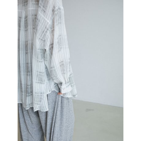 《予約販売》check sheer over shirt/2colors_nb0419
