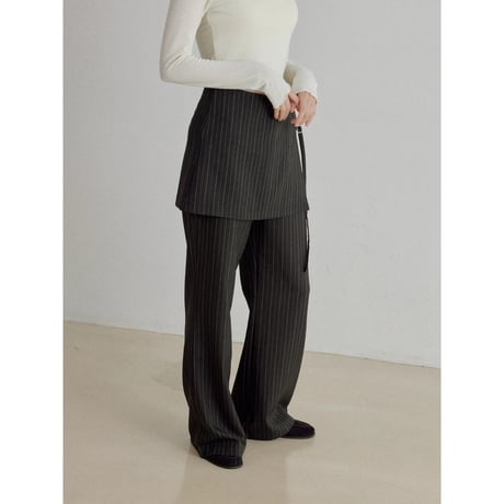 《予約販売》docking stripe wide pants/2colors_np1341