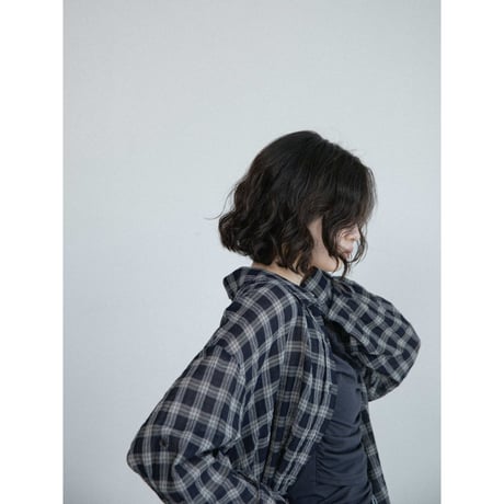 《予約販売》mannish 2way check shirt/2colors_nb0425
