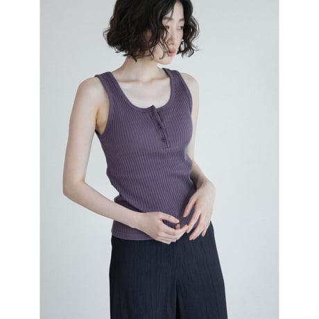 《予約販売》button fly lib tanktop/2colors_nt2615