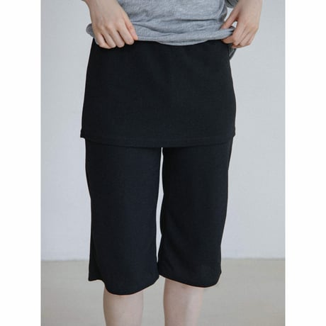 《予約販売》skirt docking half leggings/2colors_np1315