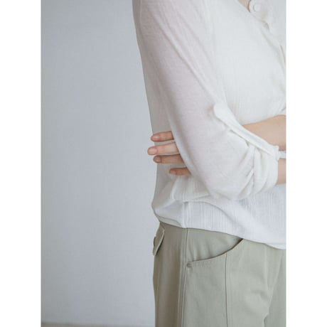 《予約販売》henley neck 2way tops/2colors_nt2663