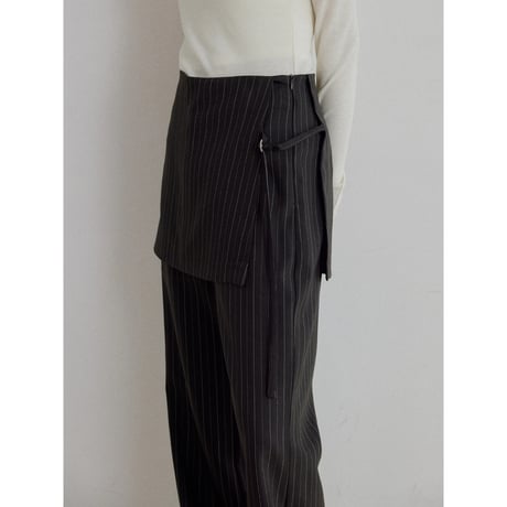 《予約販売》docking stripe wide pants/2colors_np1341