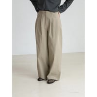《予約販売》two tuck cotton wide pants/2colors_np1293