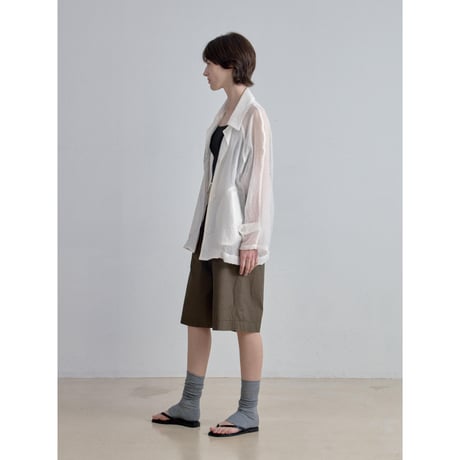《予約販売》raglan sleeve sheer shirt jacket/2colors_no0538