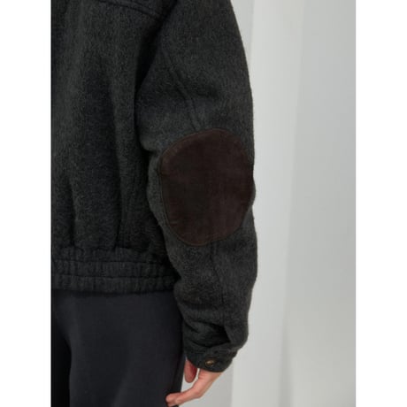 【11月16日以降順次発送商品】- AUTHENTIC series - quilting liner patch wool jacket/charcoal_an0068