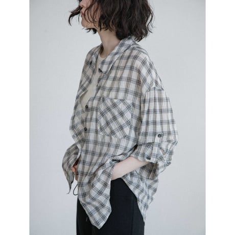 《予約販売》mannish 2way check shirt/2colors_nb0425