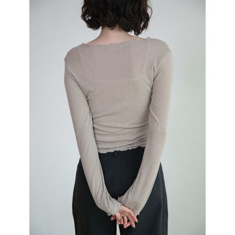 《予約販売》frill accent sheer tops/3colors_nt2675