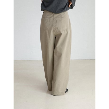 《予約販売》two tuck cotton wide pants/2colors_np1293