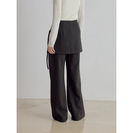 《予約販売》docking stripe wide pants/2colors_np1341