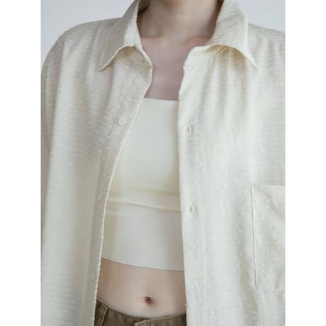 《予約販売》jacquard accent over shirt/2colors_nb0411