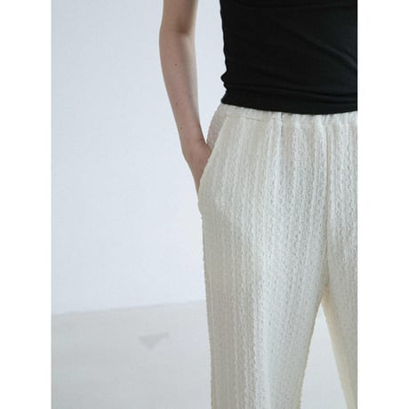 《予約販売》jacquard accent easy wide pants/2colors_np1307
