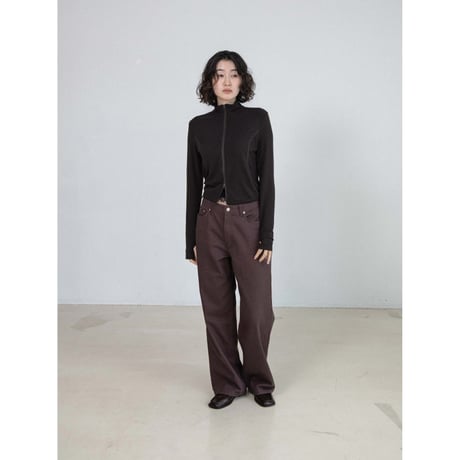 《予約販売》finger hole zipup tops/2colors_nt2692