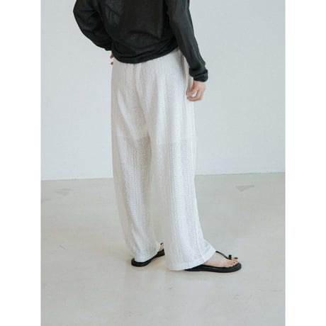 《予約販売》jacquard lacy easy pants/2colors_np1283