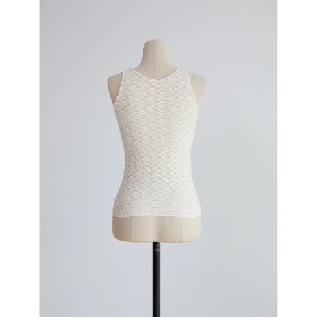 《予約販売》jacquard lacy sleeveless/2colors_nt2669