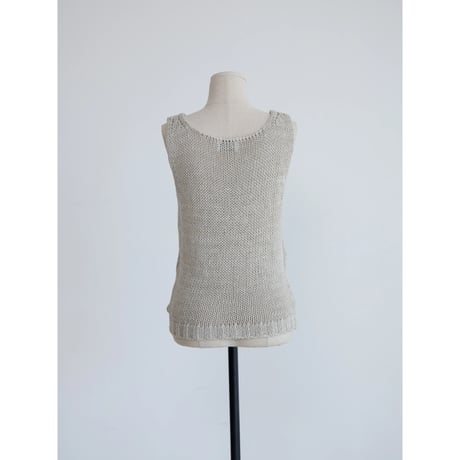 《予約販売》thick linen knit vest/2colorss_nt2659