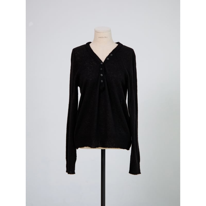 予約販売》deep v neck wool knit/2colors_nt2693 | NO