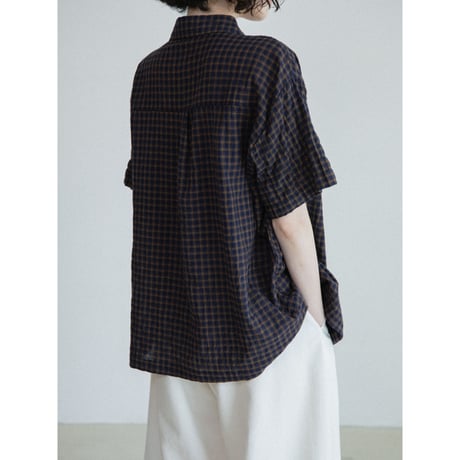 《予約販売》check half shirt_nb0410