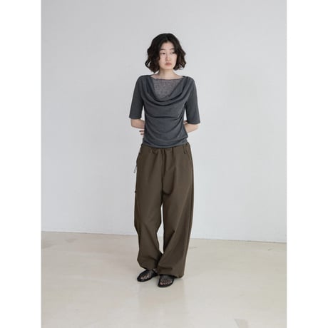 《予約販売》waist accent volume pants/2colors_np1292