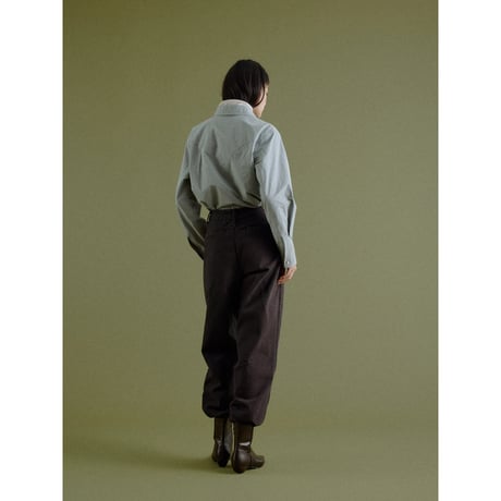 - AUTHENTIC series - western pick stitch shirt/sax blue_an0060