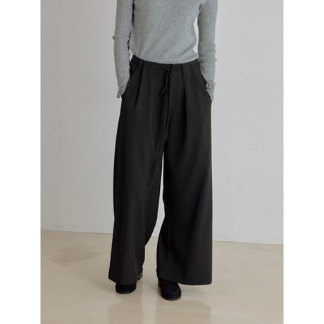 《予約販売》tuck accent rich wide pants/2colors_np1340