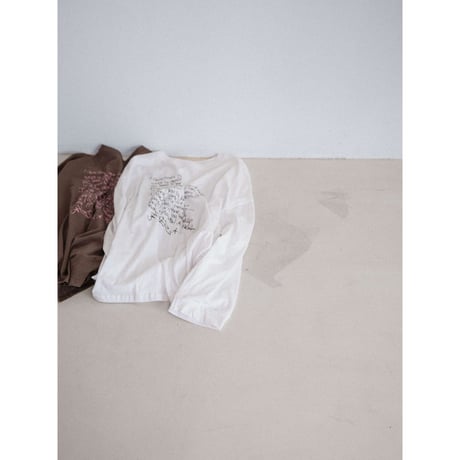 《予約販売》lettering accent loose tops/2colors_nt2678