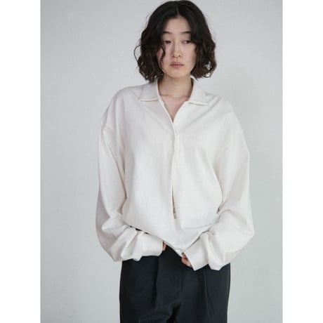 《予約販売》open collar tops/2colors_nt2682