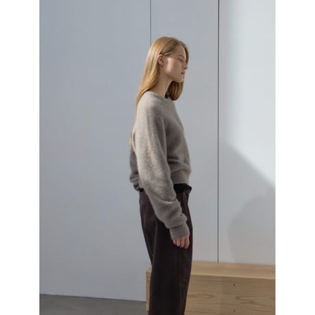 - AUTHENTIC series - cashmere raccoon rich knit pullover/graige_an0064