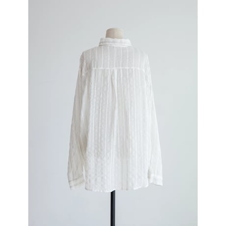 《予約販売》handsome stripe sheer shirt_nb0403
