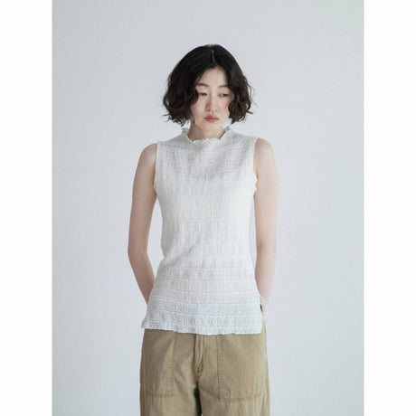 《予約販売》jacquard sleeveless/2colors_nb0399