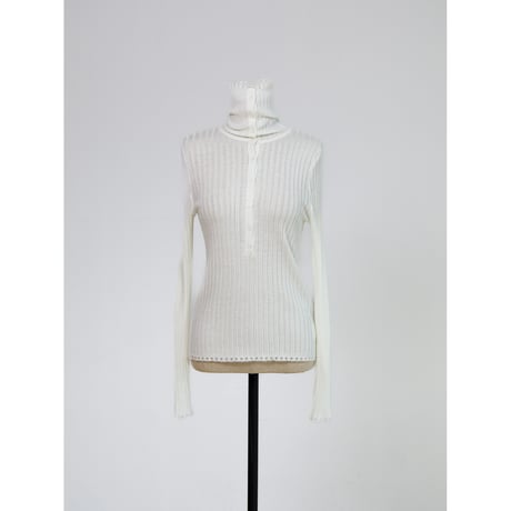 《予約販売》damage sheer knit cardigan/2colors_nt2695
