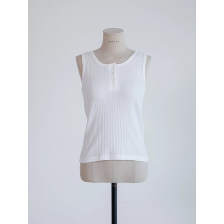 《予約販売》button fly lib tanktop/2colors_nt2615