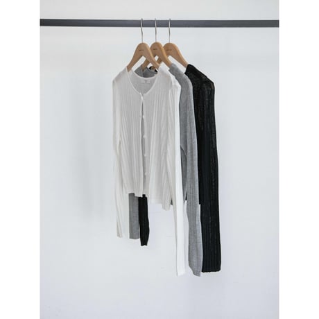 《予約販売》sheer lib knit cardigan/3colors_nt2665