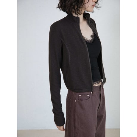 《予約販売》finger hole zipup tops/2colors_nt2692