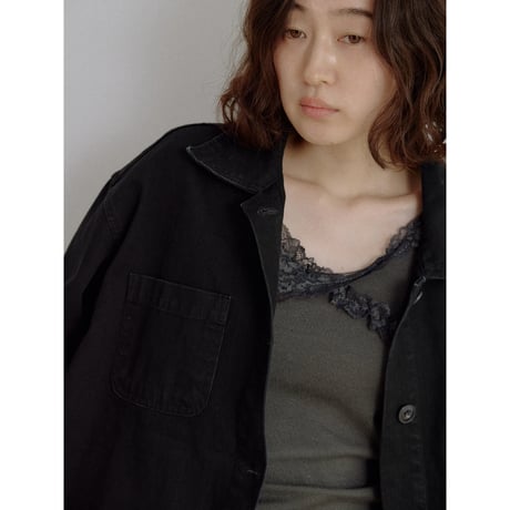 《予約販売》ashed denim jacket/2colors_no0542
