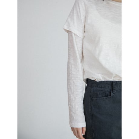 《予約販売》material docking tops/2colors_nt2688