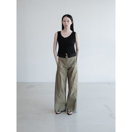 《予約販売》accent oval cotton light pants/2colors_np1310