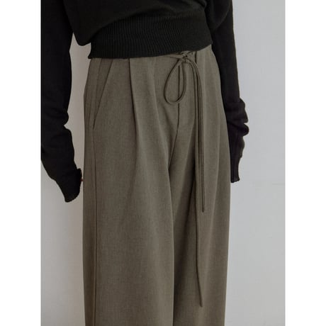 《予約販売》tuck accent rich wide pants/2colors_np1340