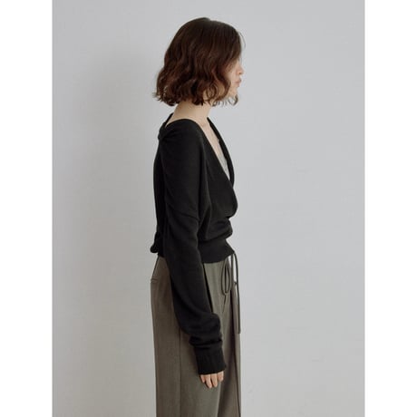 《予約販売》cache-coeur minimal knit tops/2colors_nt2707