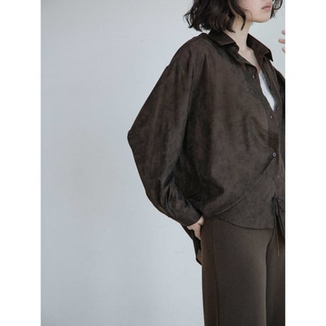 《予約販売》material satin over shirt_nb0424