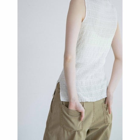 《予約販売》jacquard sleeveless/2colors_nb0399