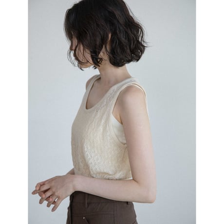 《予約販売》jacquard minimal knit vest/2colors_nt2658